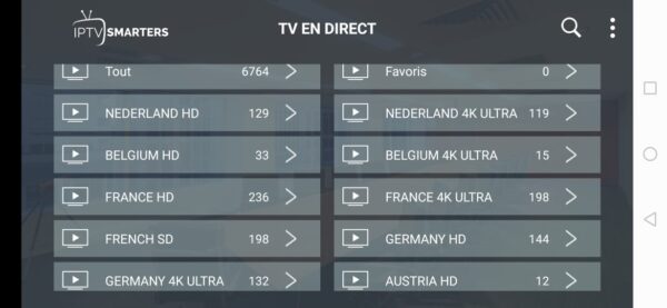 Cobra IPTV chaines 1